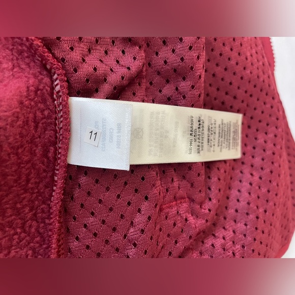 Patagonia Women's Retro Pile Fleece Hoodie Jacket Size M Carmine Red - Picture 13 of 16